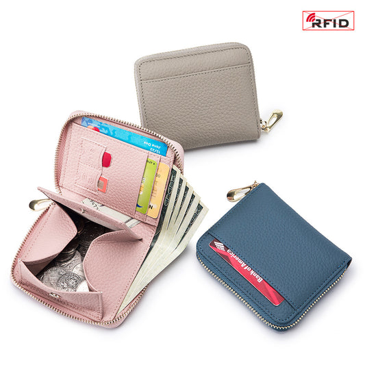 Women's Leather Short Minority Fashion Pocket Large Ladies Wallets
