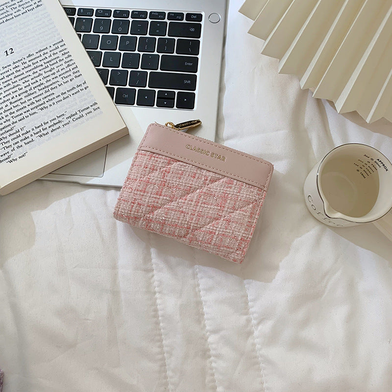 Women's Short Classic Style Large Capacity Solid Ladies Wallets