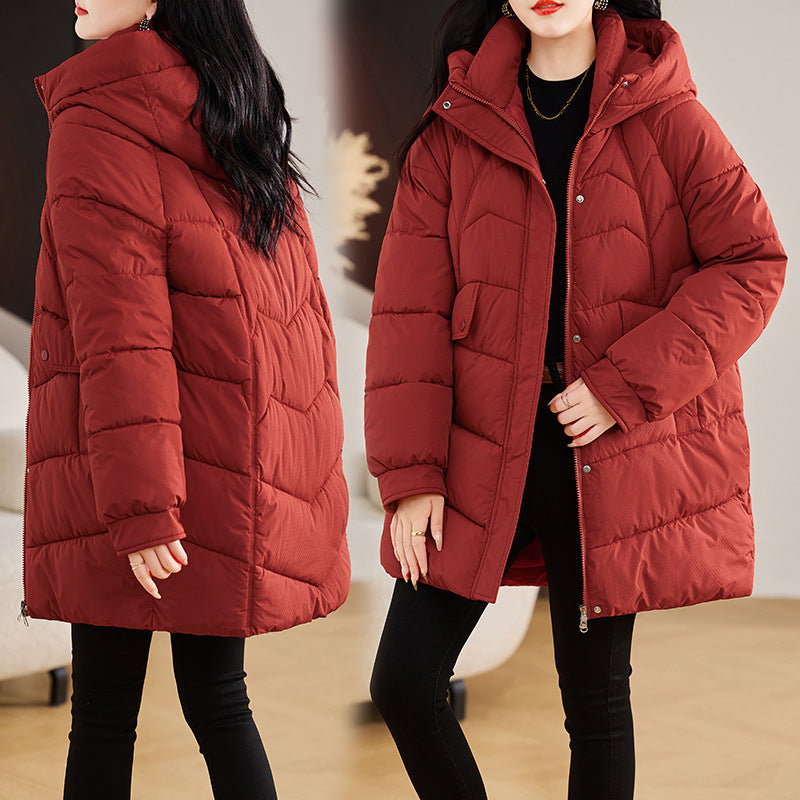 Winter Preppy Style Mid-length Fashion Casual Coats