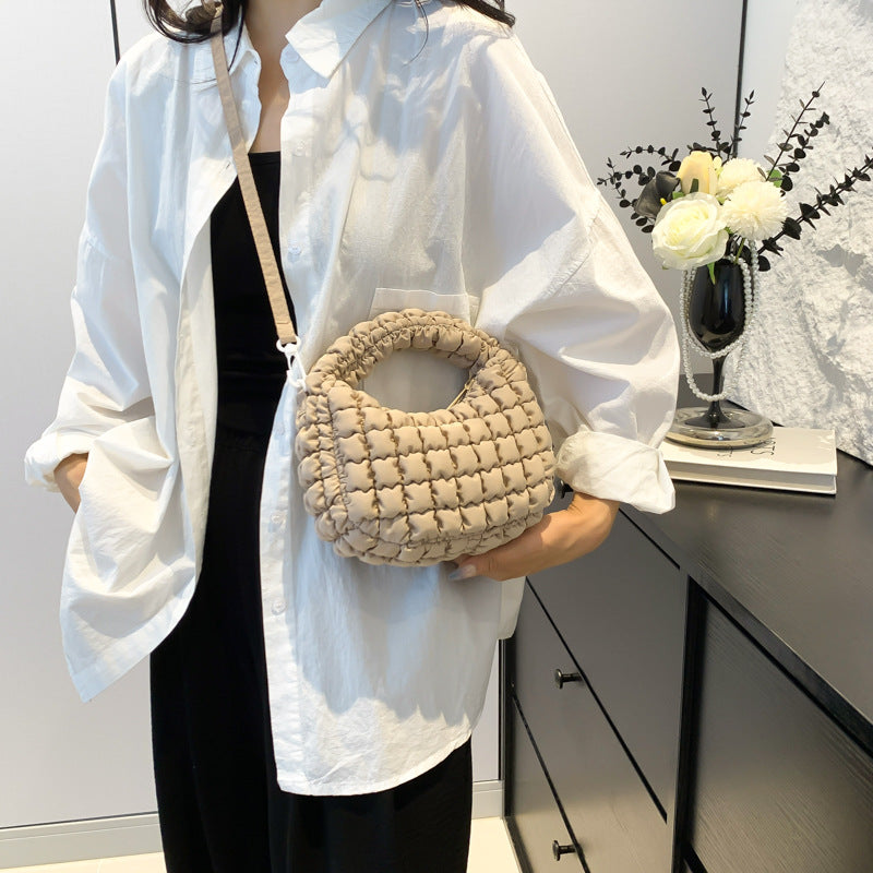 Women's Cotton Coat Korean Style Bubble Fashion Handbags