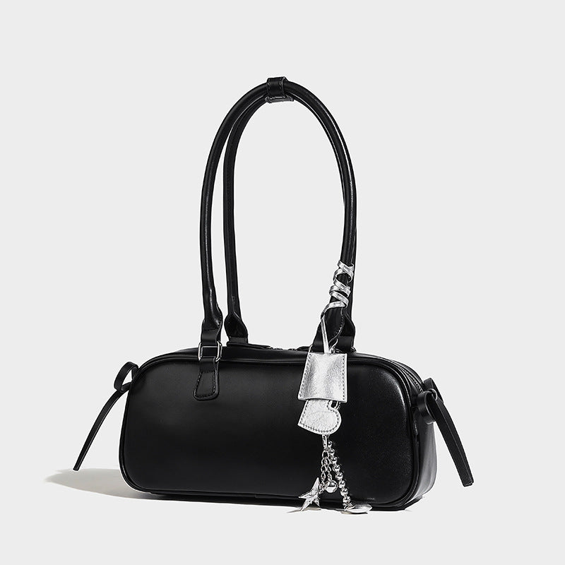 Good-looking Fashion Bow Baguette Love Ornaments French Strap Bags