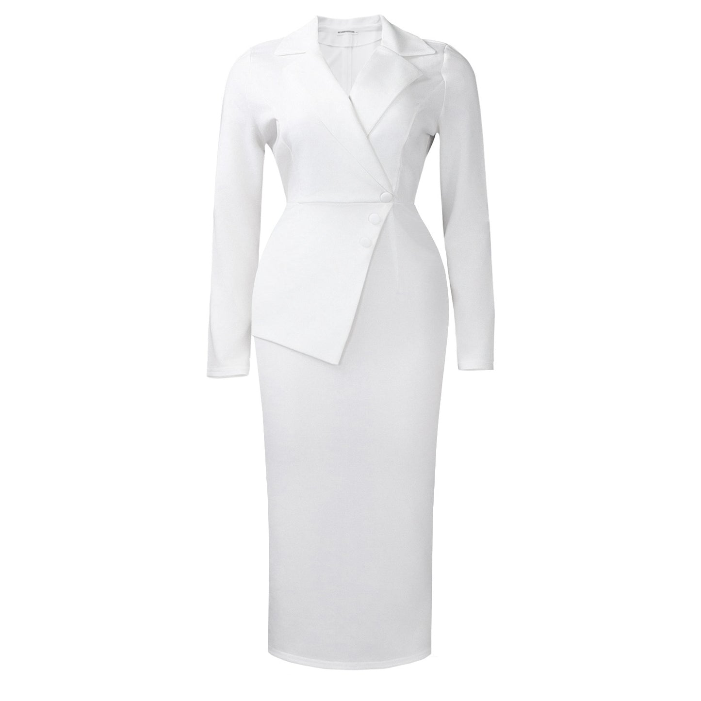 Women's Spring Fashionable Elegant Commuter Stretch Collar High Waist Suits