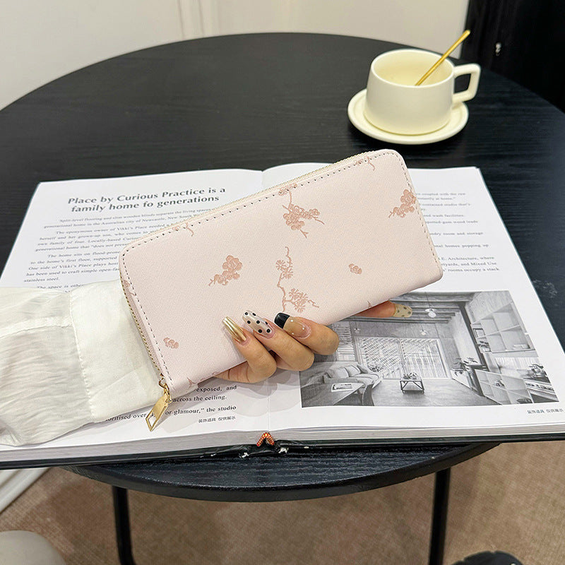 Women's Plum Blossom Design For Long Large Bags