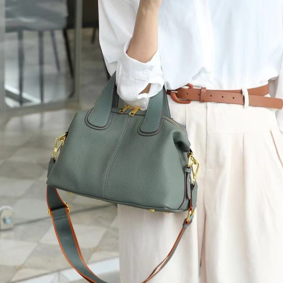 Women's Genuine Leather Large Capacity Commuter First Handbags