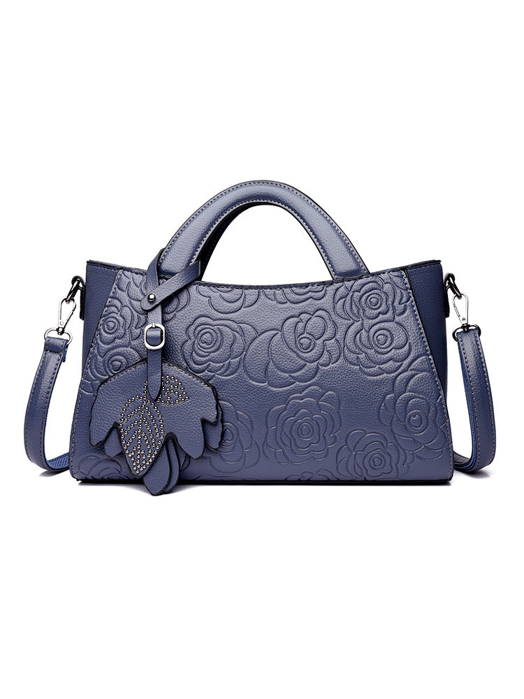 Slouchy New Embossed Texture Commuter Retro Handbags