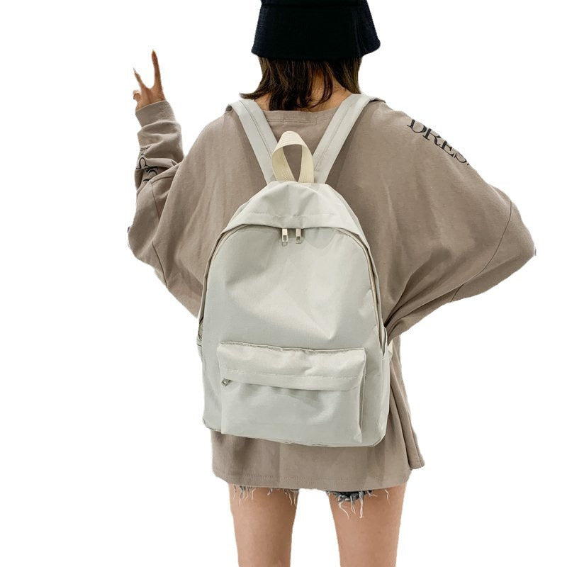 Female Style Simple Campus Korean Preppy Middle School Students' Schoolbags