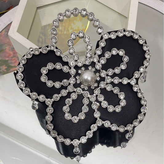 Elegant French Fairy Shiny Flower Pearl Bags