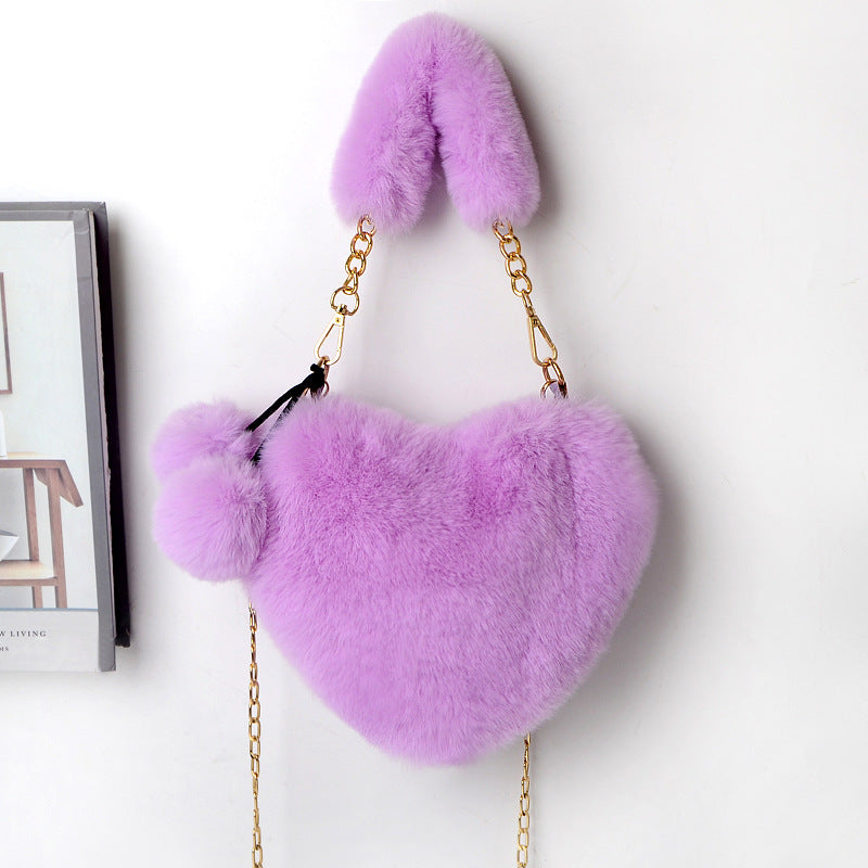 Attractive Versatile Classy Cool Heart Heart-shaped Shoulder Bags