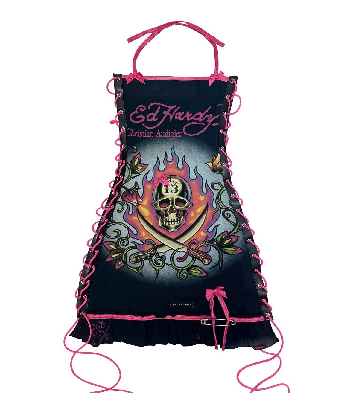 Fashion Retro Halloween Skull Positioning Printing Tops