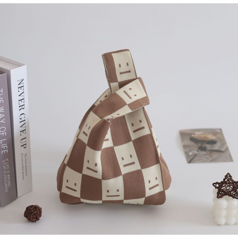 Women's Knitted Woven Vest Simple Gift Handbags