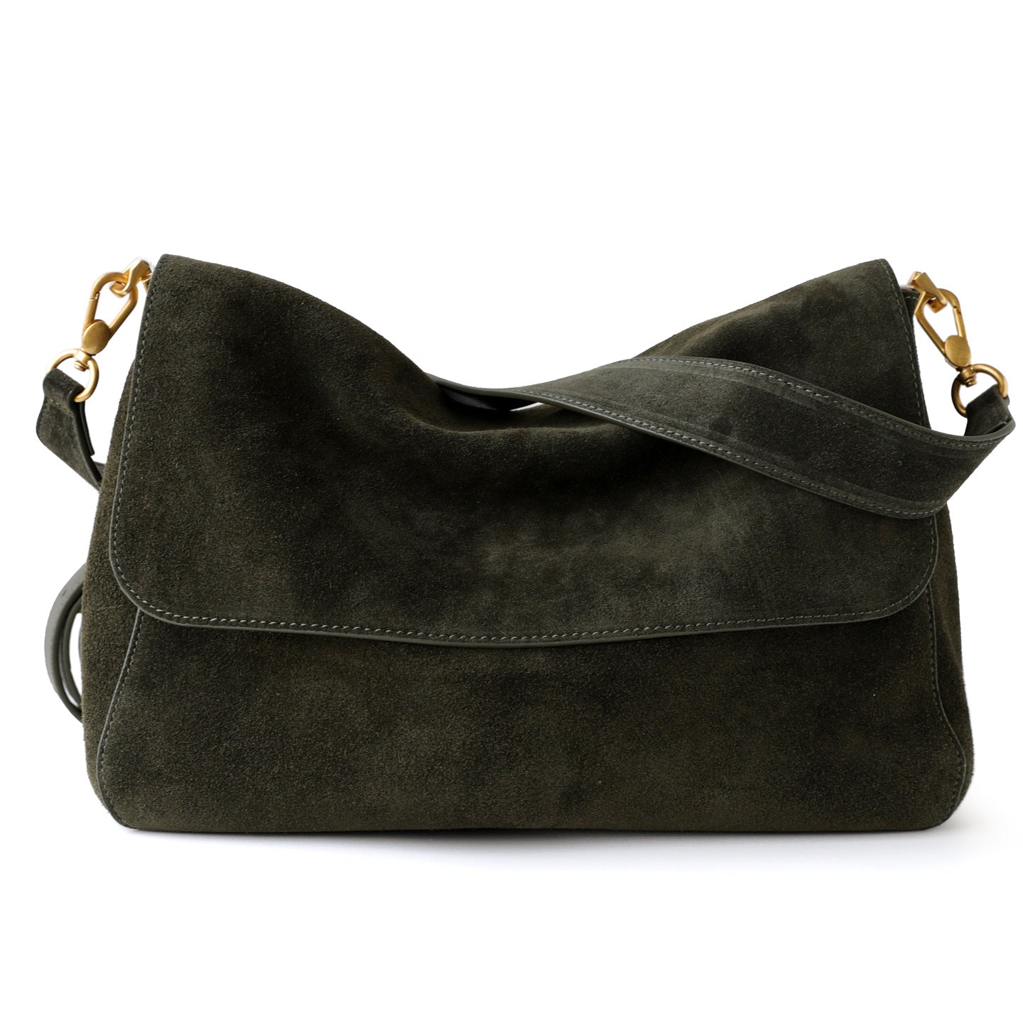 Women's Matte Cowhide Simple Underarm Commuter Large Bags