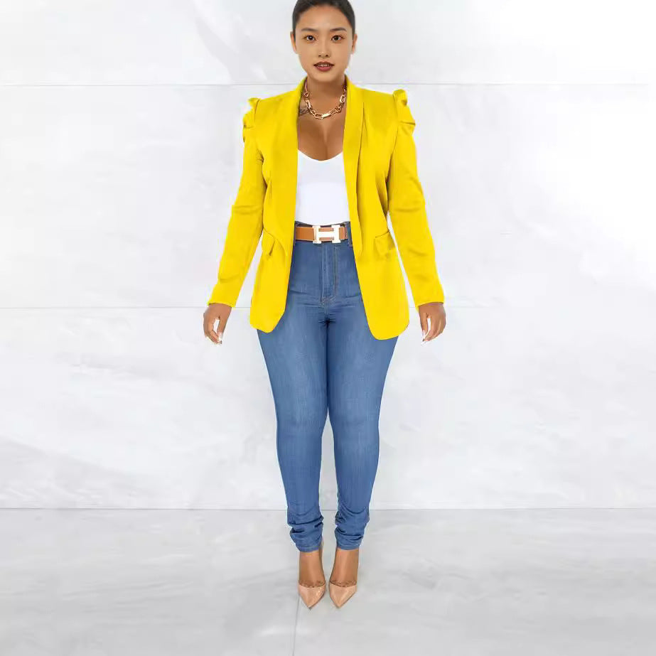 Autumn Fashion Solid Color Long Sleeve Suits