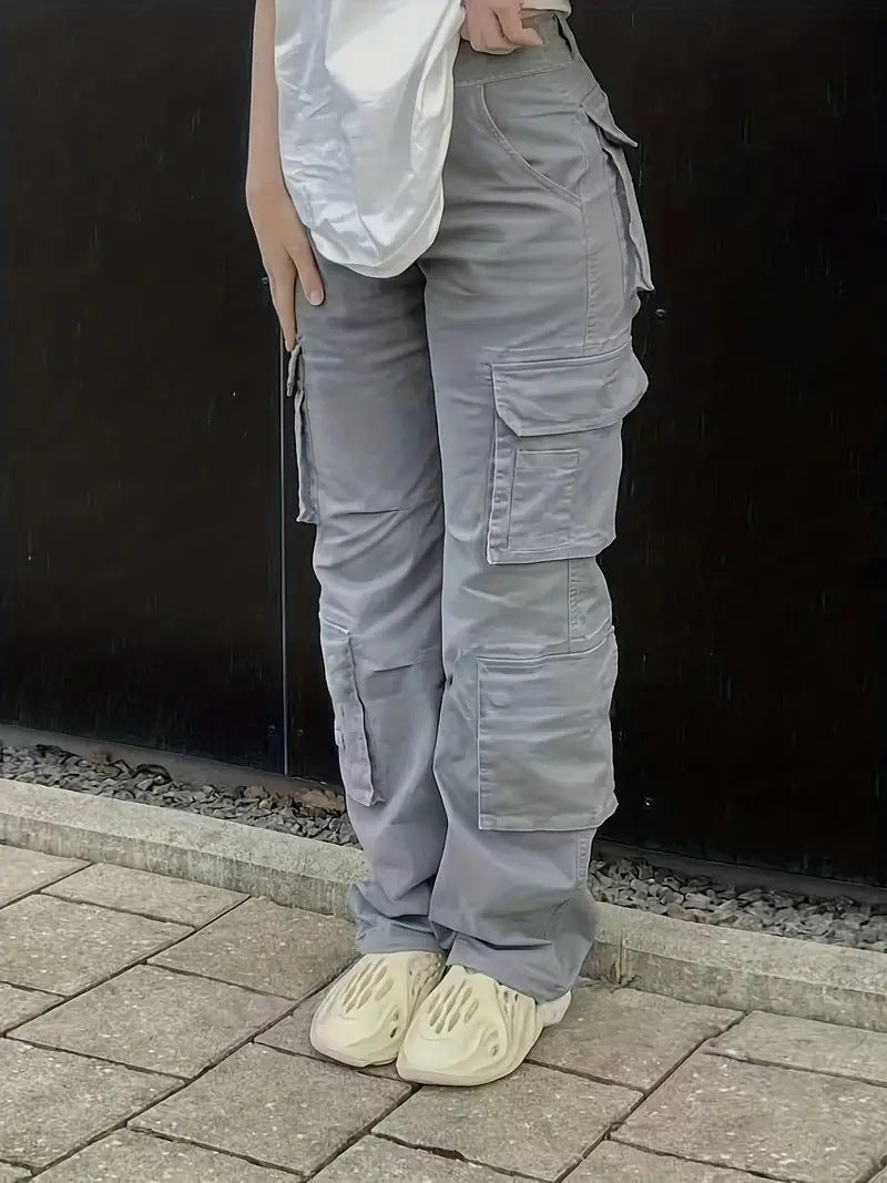 Women's Overalls Straight Casual Loose Street Pants