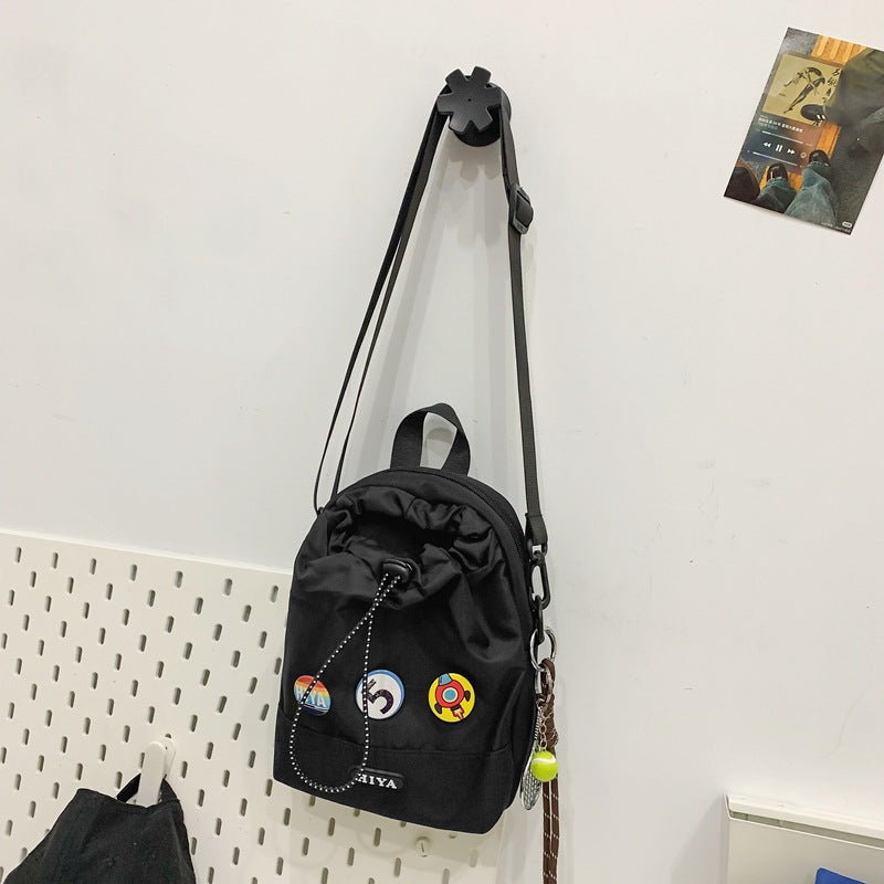 Women's Cycling Personalized Drawstring Kettle Trendy Walking Men's Messenger Bags