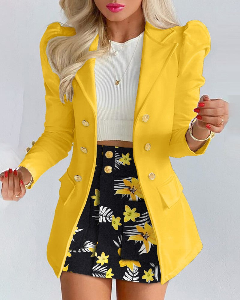 Women's Cool Elegant Slim Two-piece Set Suits