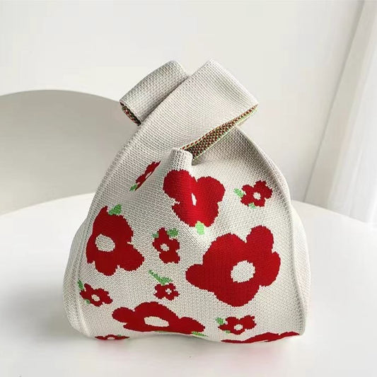 Women's Knitted Cute Wild Hand Carrying Tote Bags