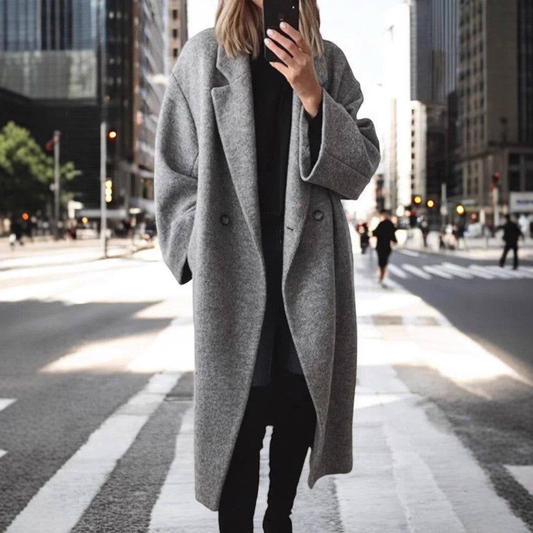 Women's Pretty Winter Woolen Long Trench Coats