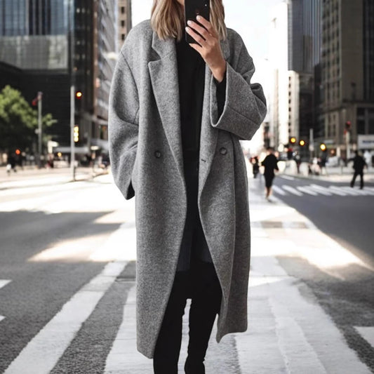 Women's Pretty Winter Woolen Long Trench Coats