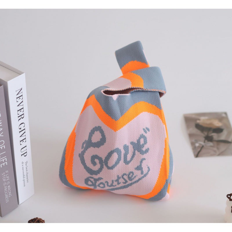 Women's Knitted Woven Vest Simple Gift Handbags