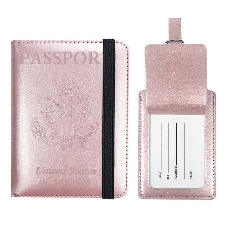 Pattern Voltage Transformer Leather Strap Passport Protection Usd Id Package