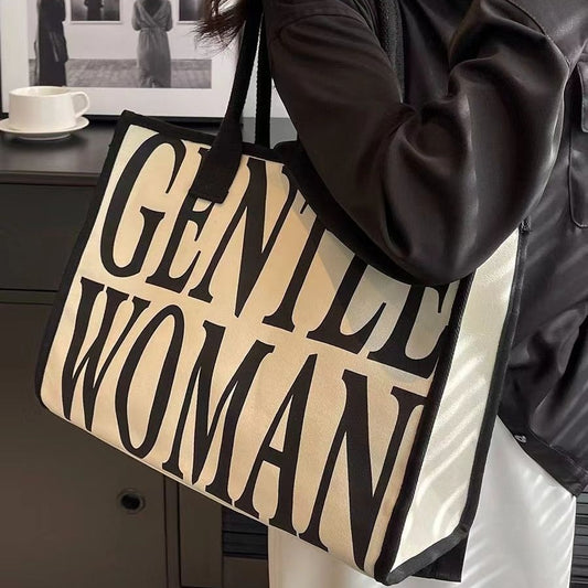 Women's Large Capacity Fashion Canvas Versatile Commuter Bags