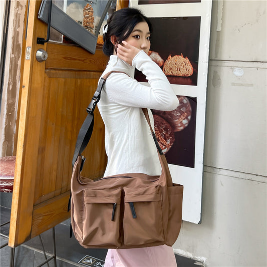 Women's Artistic Intellectual Simple Retro College Class Crossbody Bags
