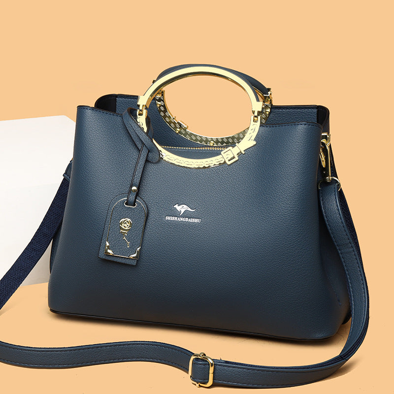 Women's Soft Leather High-grade Fashion Large Handbags