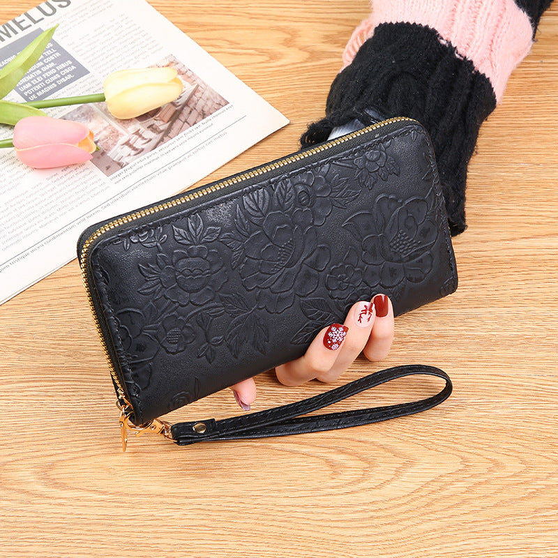 Women's Long Korean Fashion Hand-held Zipper Ladies Wallets