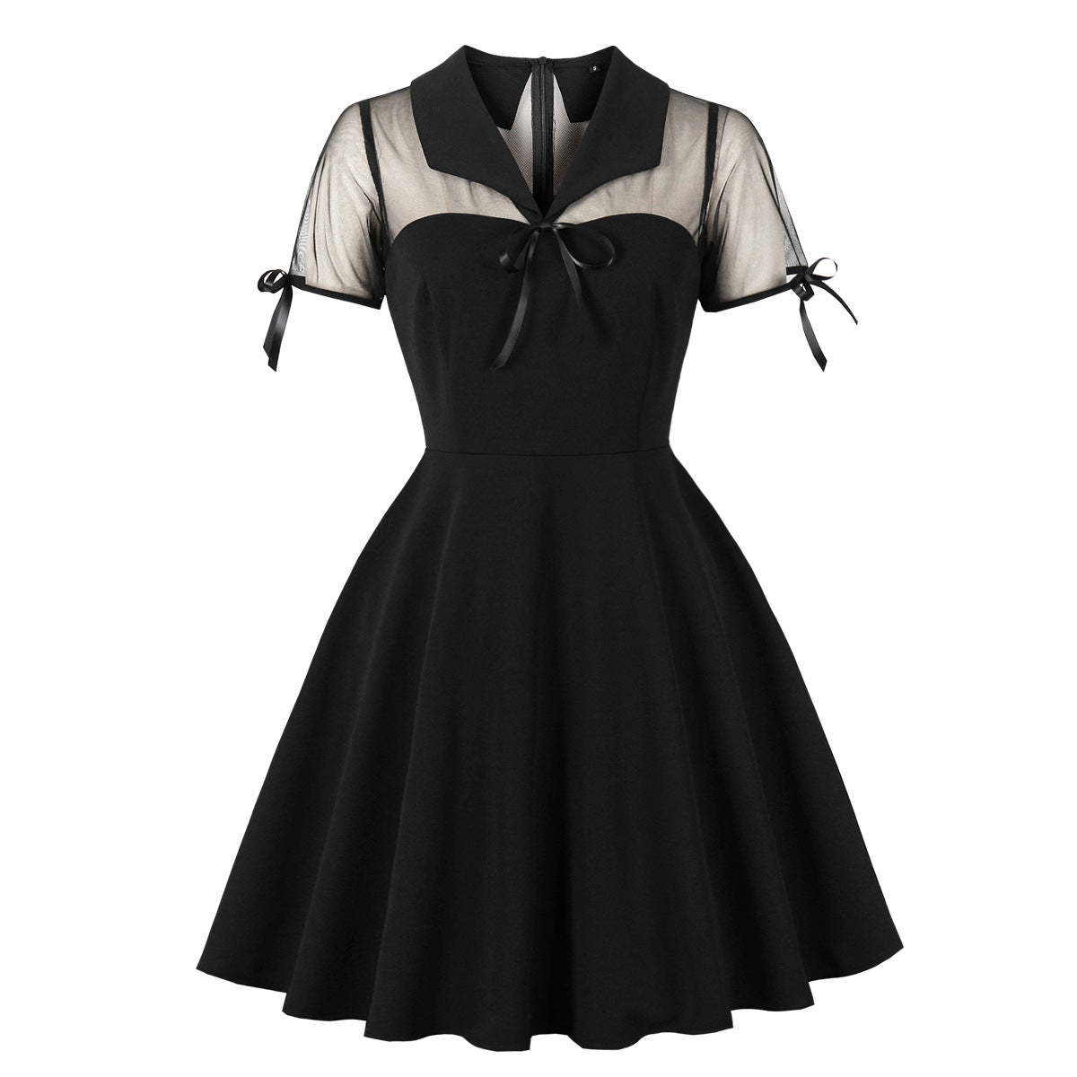 Women's Princess Dress Bow Mesh Stitching Large Dresses