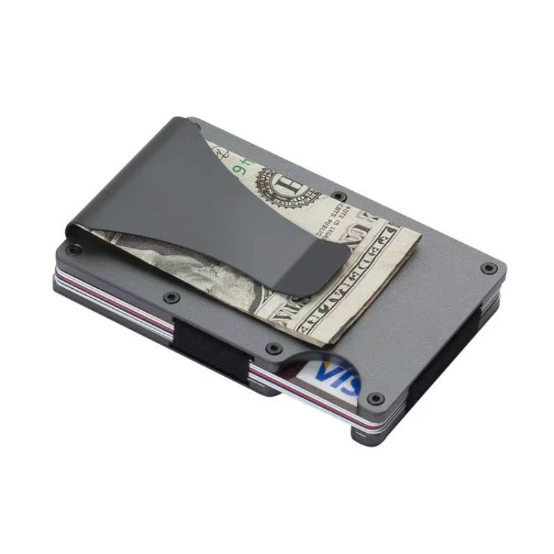 Elegant Credit Box Aluminum Alloy Metal Card Holder