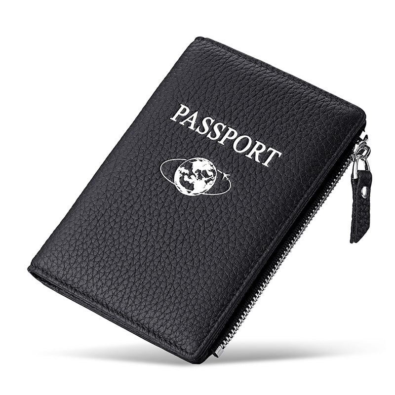 Passport First Layer Cowhide Document Abroad Bags