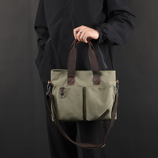 Canvas Trendy Leisure Commute Large Capacity Bags