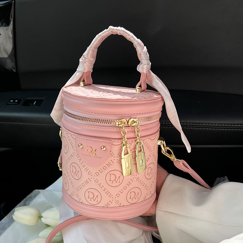 Women's New Cool High-grade Niche Cylinder Bags