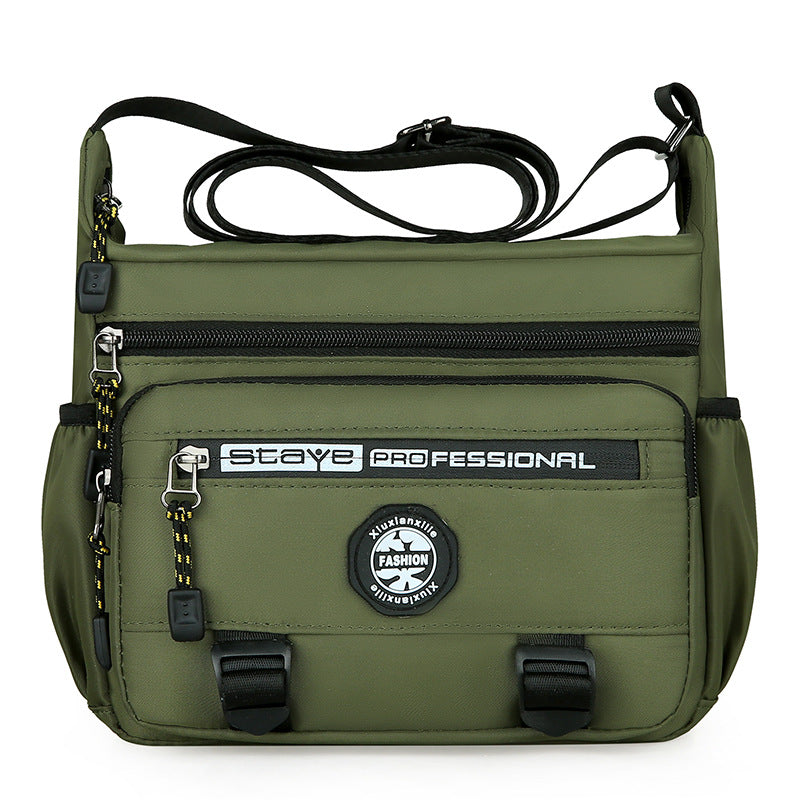 Men's Large Capacity Waterproof Hard-wearing Commute Men's Shoulder Bags