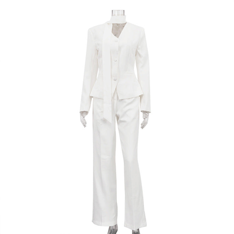 Women's Commuting Fashion Design Long Sleeve Wide Suits