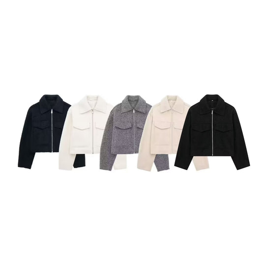 Women's Popular Street Fashion Soft Woolen Shorts