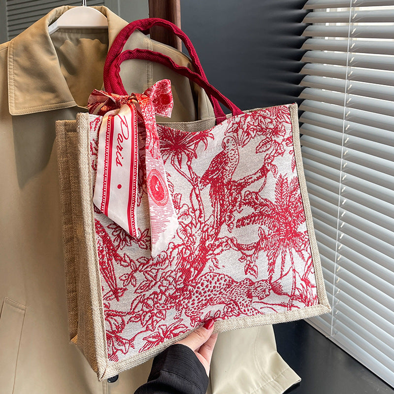 High-grade Large Capacity Canvas Fashion Commuter Tote Bags