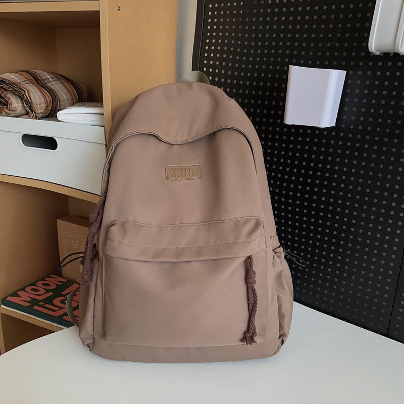 College Artistic Style Large Capacity White Backpacks