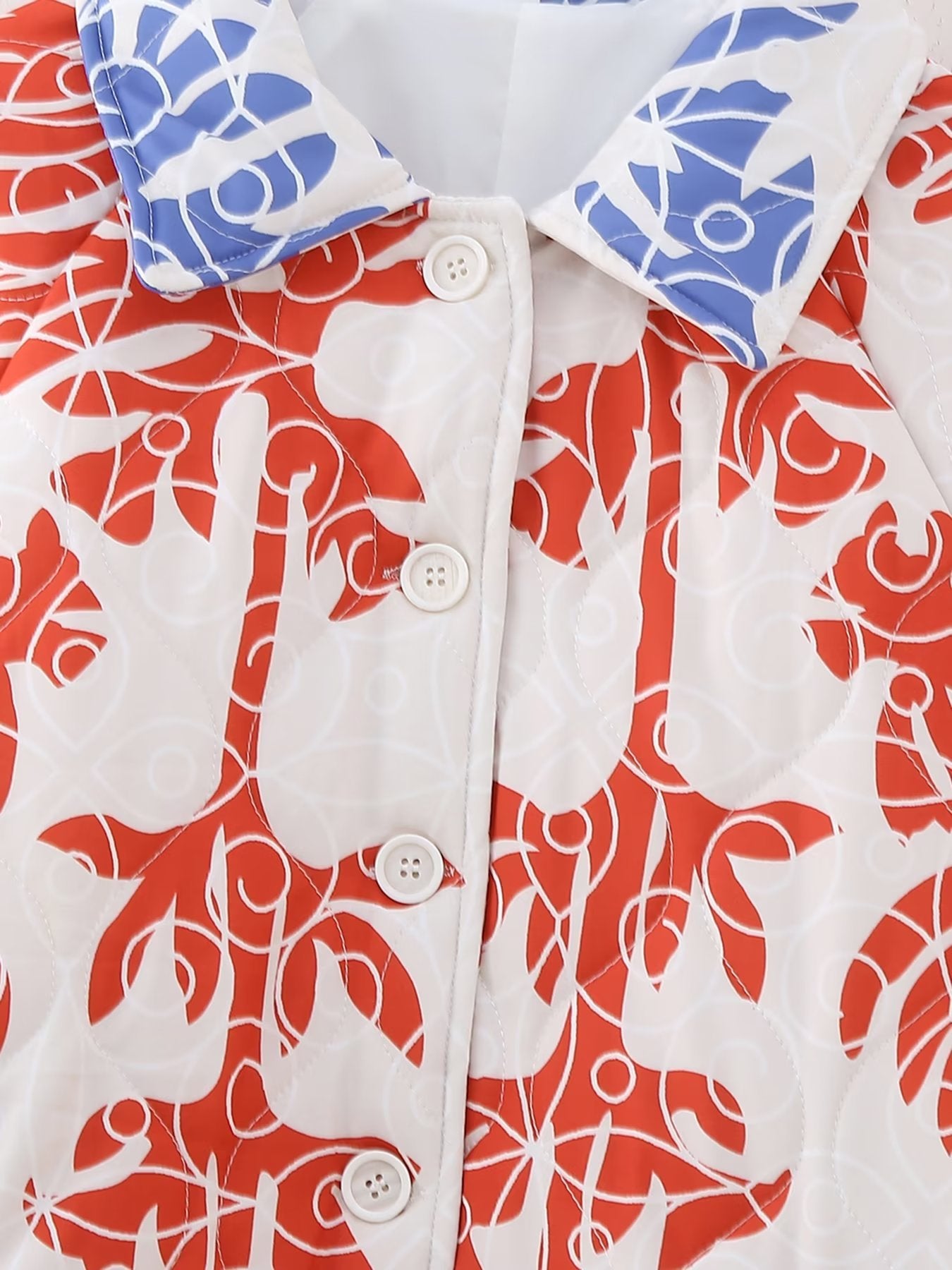 Women's Pretty Long Printed Loose Cotton Coats