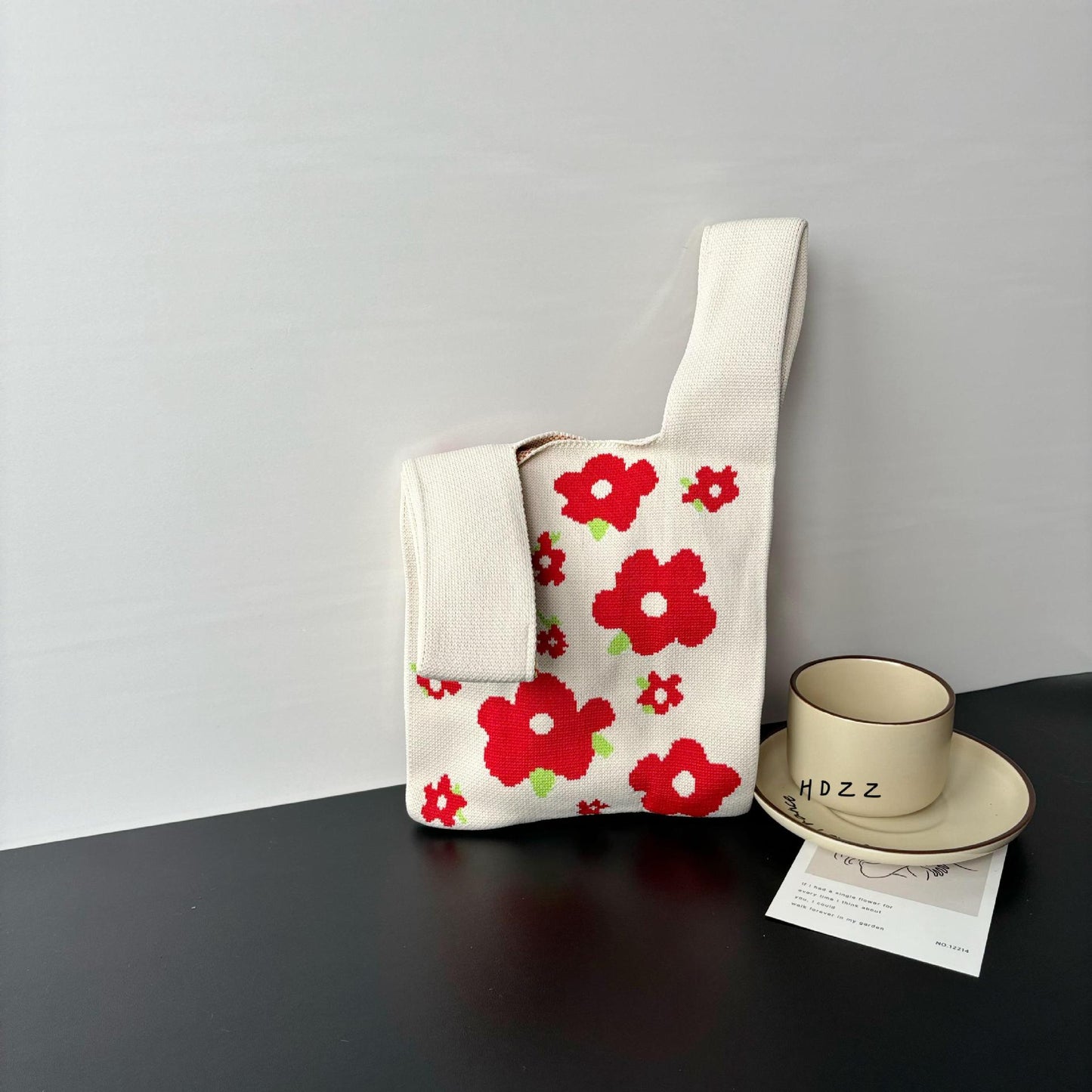 Cartoon Wrist Large Capacity Minority Hand Handbags