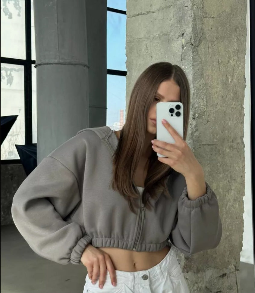 Stylish Women's Leisure Hoodie Long-sleeved Sweatshirt Women's Sweater, Sweater
