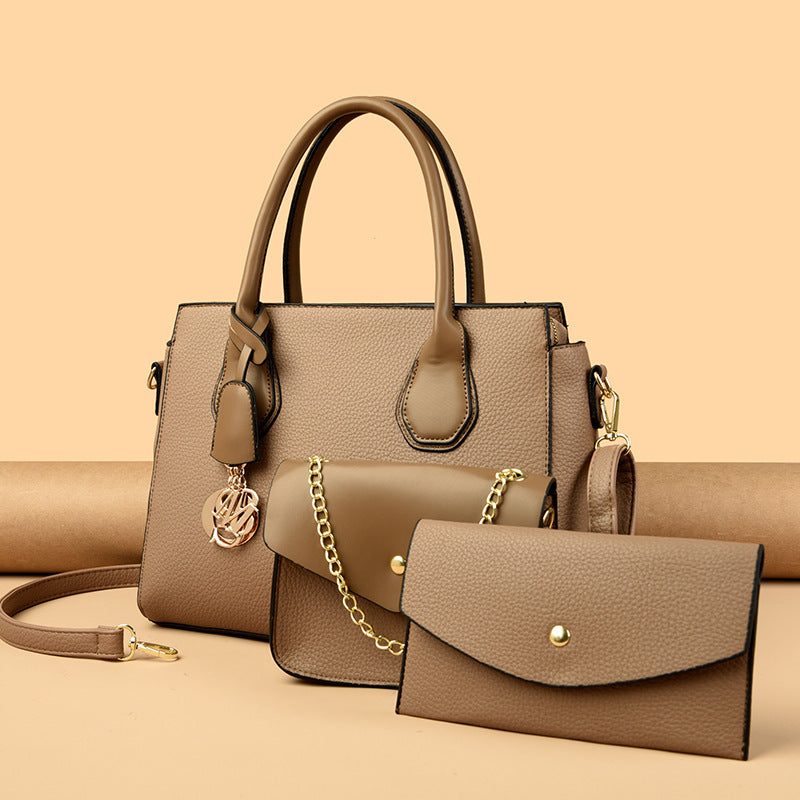 Women's Retro Fashion Portable One Combination Handbags