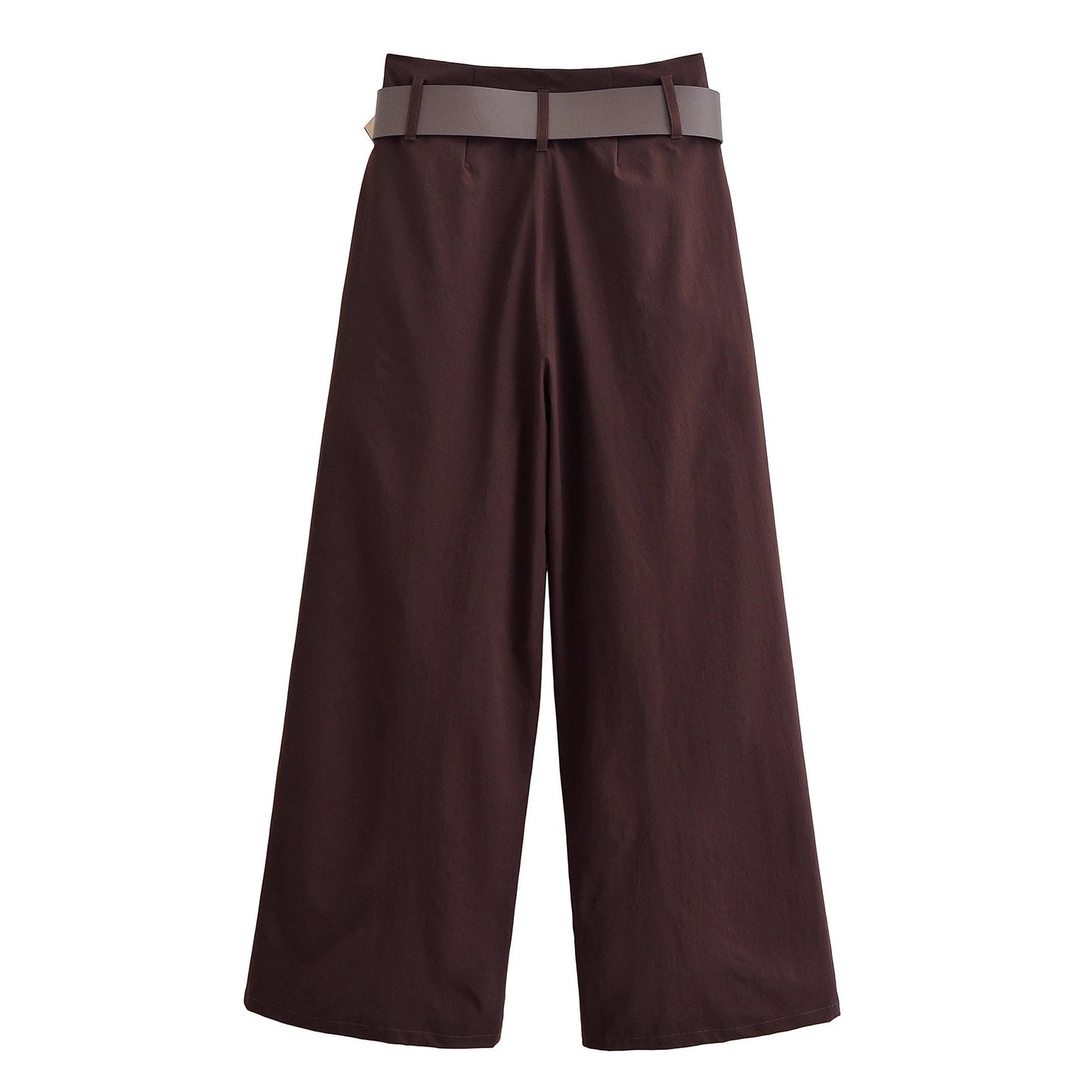 Women's Fashion Casual Retro Brown Ordinary Trousers Pants