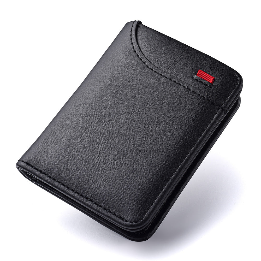 Charming Men's Stylish Vertical Certificate Mini Card Holder