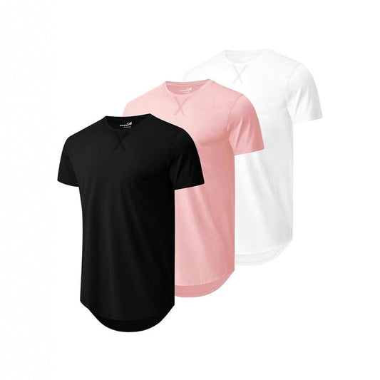 Men's Round Neck Short-sleeved Shirt Summer T-shirt Blouses