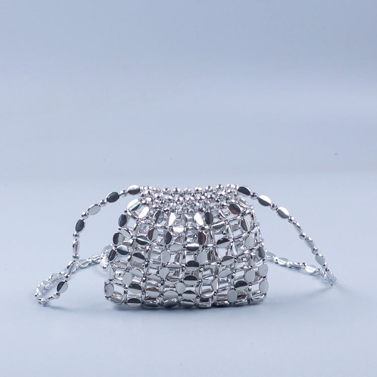 Shiny Retro Sequin Hand-woven Beaded Fashion Shoulder Bags