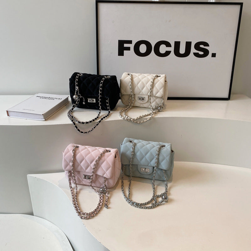 Women's High-grade Underarm Design Rhombus Chain Shoulder Bags