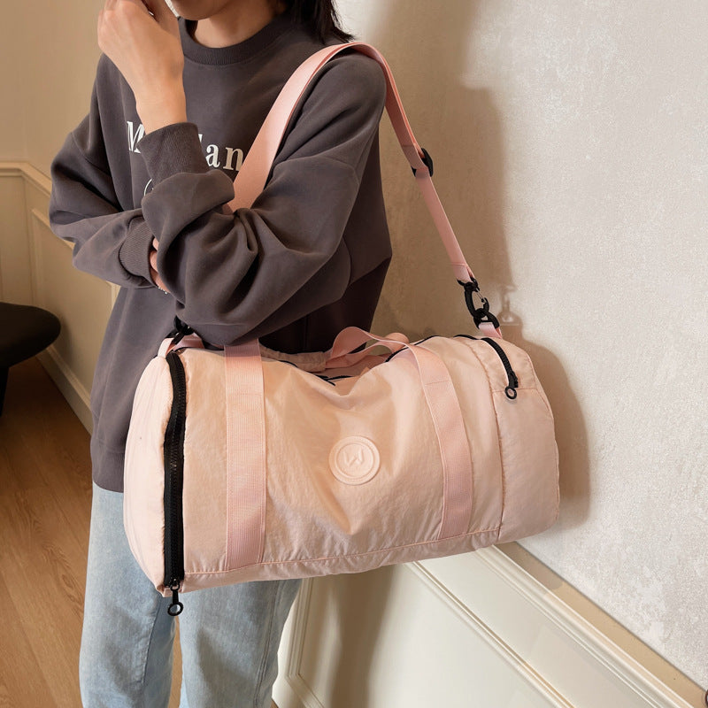 Large Capacity Out Fashion Solid Color Dry Travel Bags