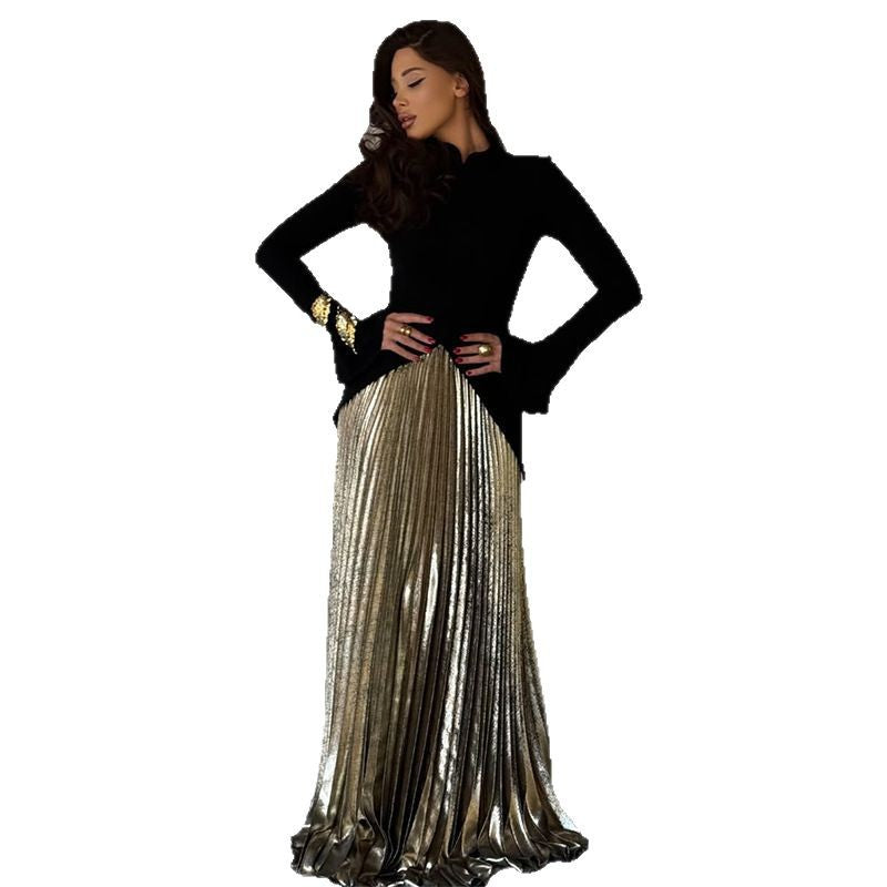 Women's Creative Slim Waist Elegant Pleated Suits