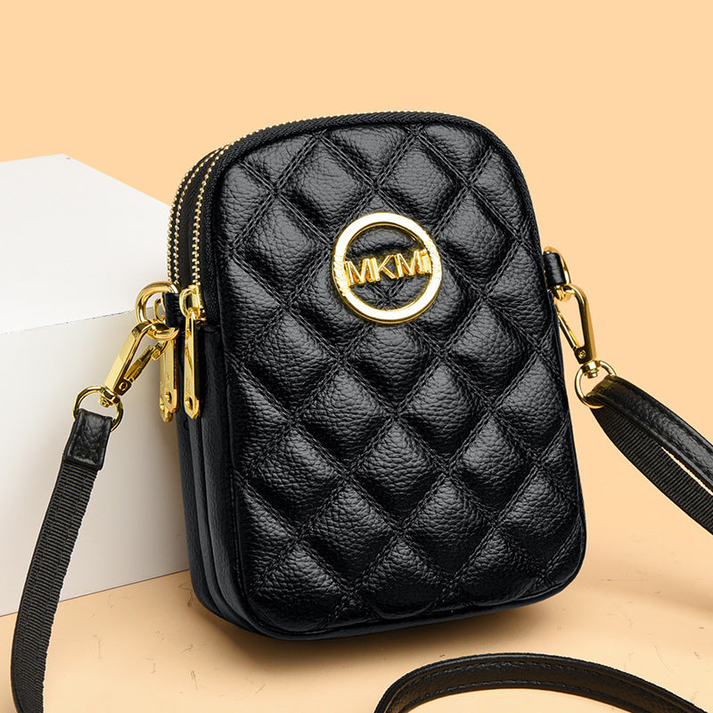 Women's Summer Soft Leather Simple Independent Mobile Bags